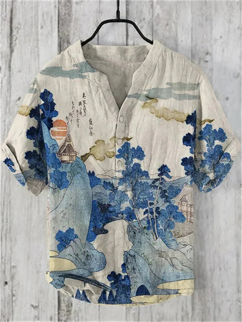 Allen™ | Artistic Linen-Silk Shirt For Men