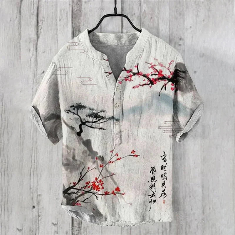 Allen™ | Artistic Linen-Silk Shirt For Men