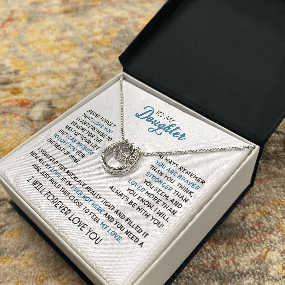 To My Daughter - Never Forget That I Love You - Lucky Hope Necklace