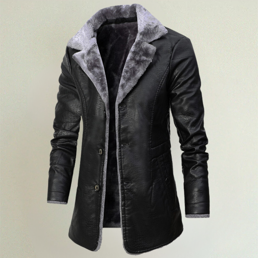 Leon ™ | Premium Shearling Leather Coat For Men